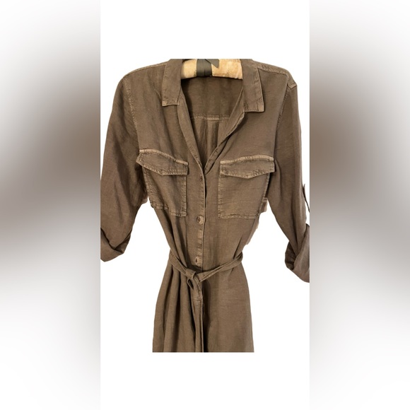 Cloth & Stone olive green dress - size M - Picture 6 of 6